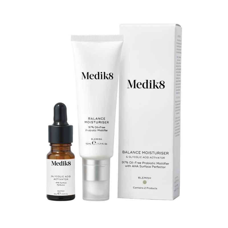 Medik8 Balance Moisturiser with Glycolic Acid Activator 50ML